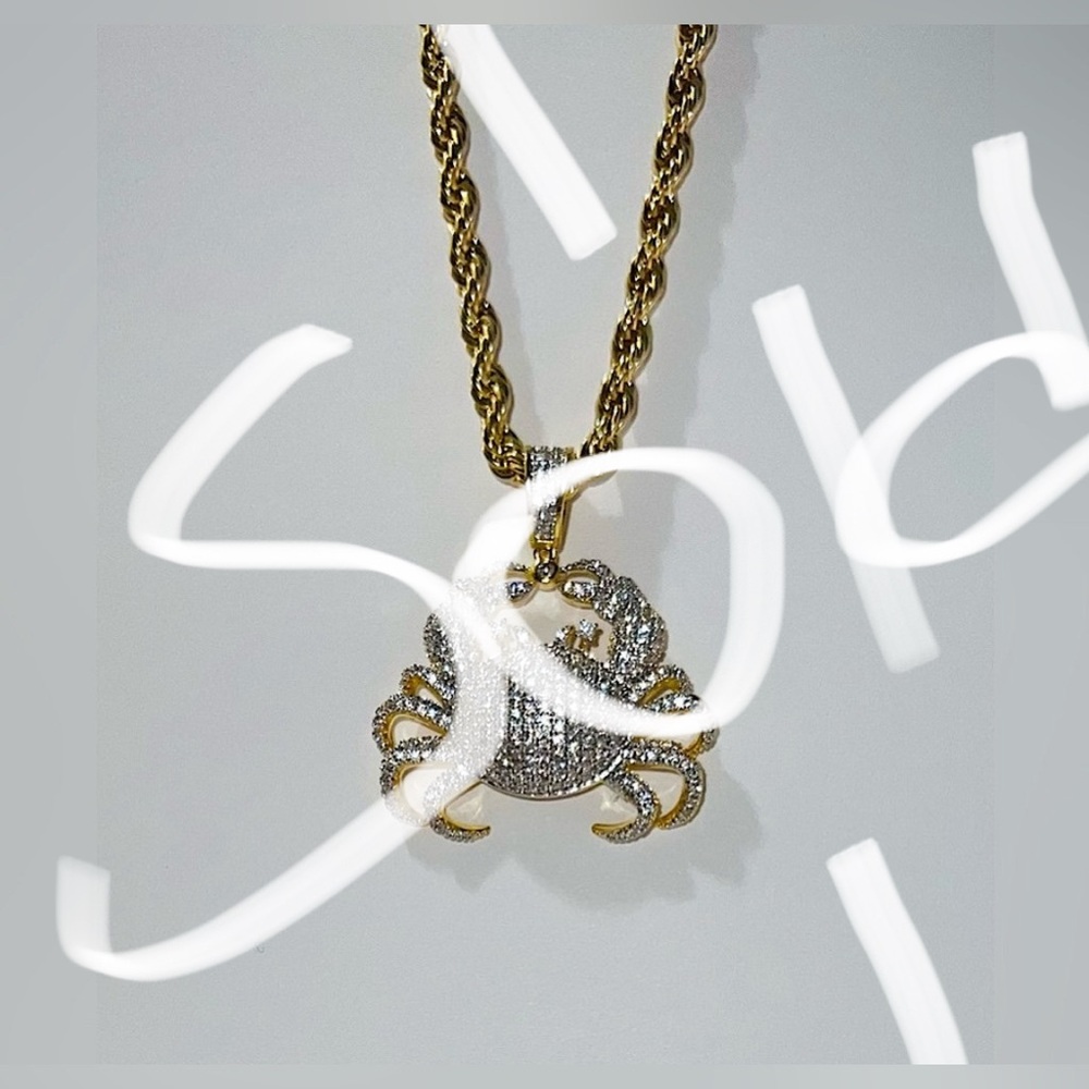 Horoscope Zodiac Sign Jewelry - Cancer Necklace Pendant